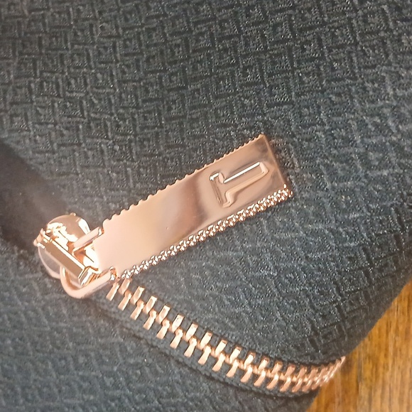 New W Tags! TED BAKER Elegant Taylored Black Dress with Front Zipper - Picture 9 of 12